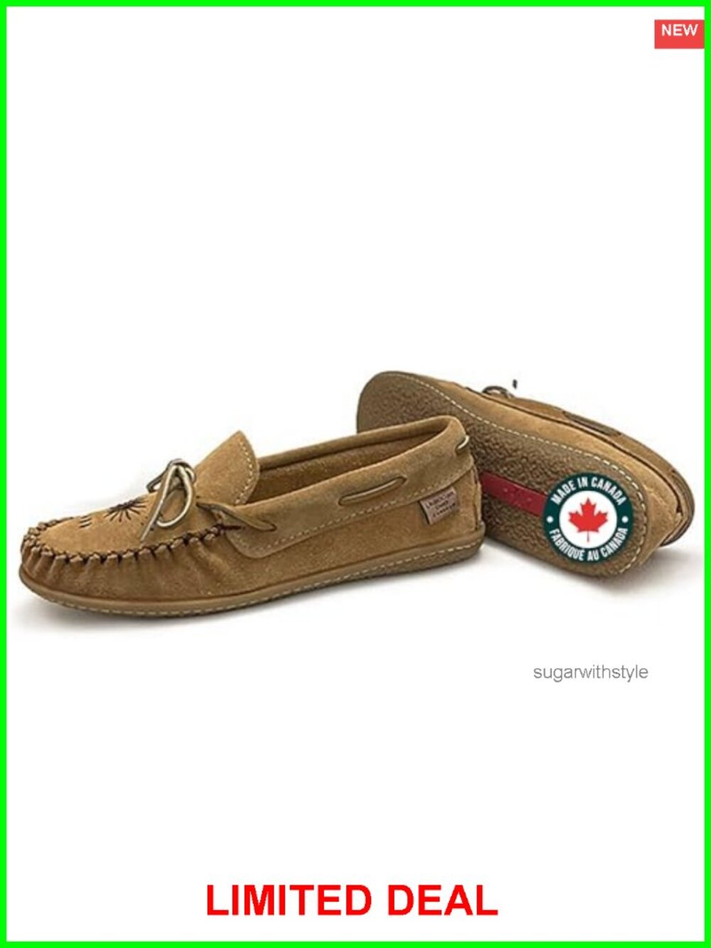 Laurentian Chief Women's Leather Mocc Handcrafted Canada